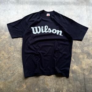Vintage‎ 90s Wilson Athletics Black T-shirt